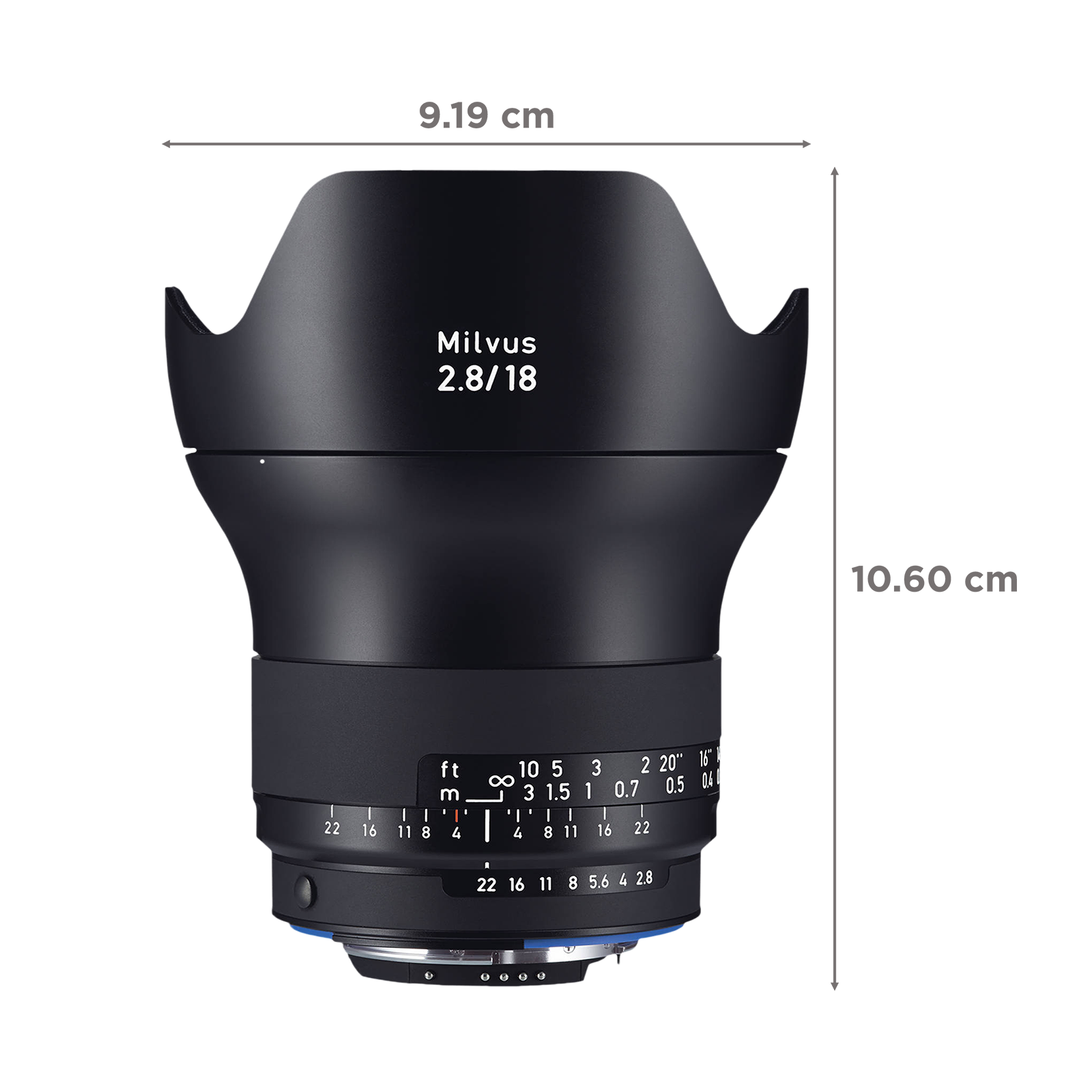 ZEISS Milvus 18mm f/2.8 - f/22 Wide-Angle Lens for Nikon F Mount ZF.2  (Protection Against Dust & Splashes)